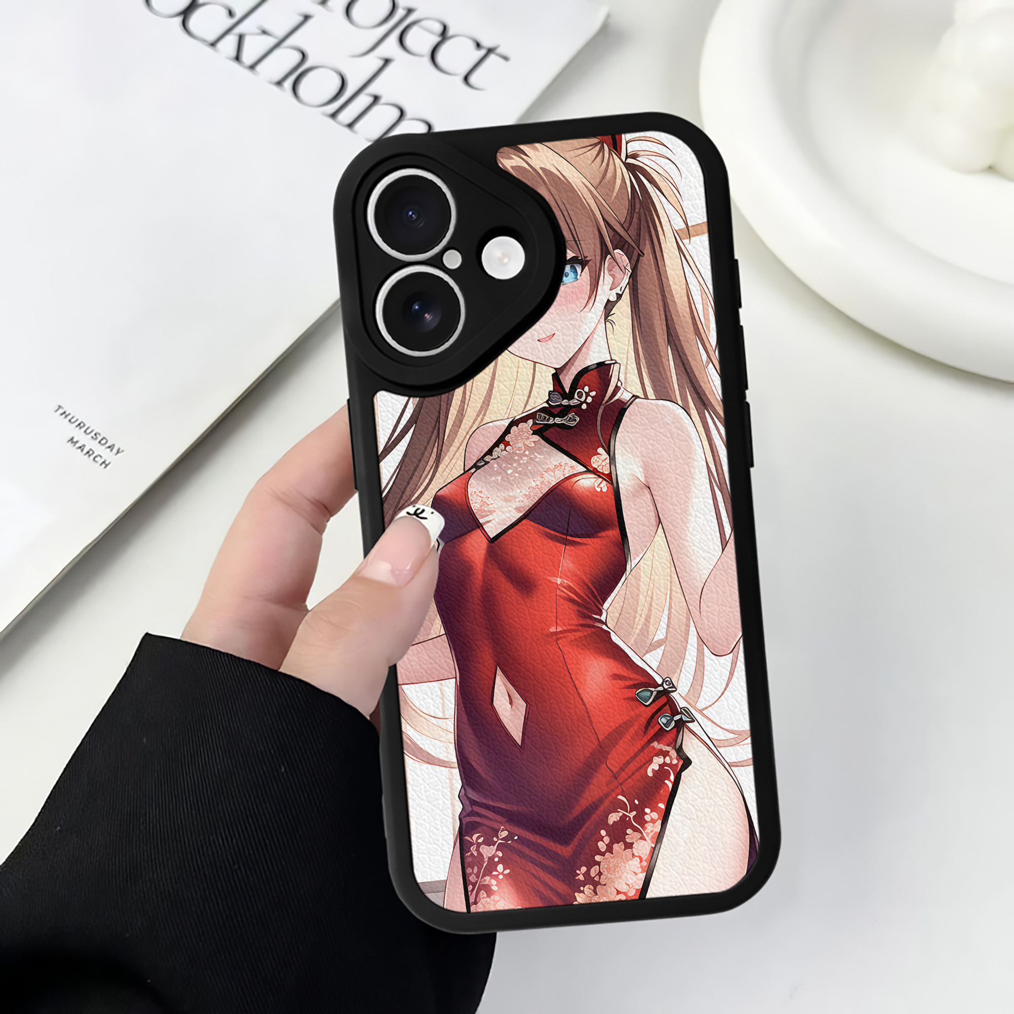 （画像用） EVA 新世紀エヴァンゲリオン 【iPhone 16シリーズ対応】シリコンスマホケース（レザー調） 材質：シリコン